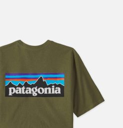 PATAGONIA T-Shirts | P6 Logo T-Shirt Wyoming Green