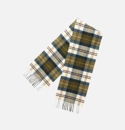 BARBOUR Gants Bonnets Echarpes | Echarpe Cashmere Tartan Green