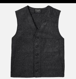 FILSON Blousons & Manteaux | Mackinaw Wool Vest Charcoal