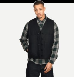 FILSON Blousons & Manteaux | Mackinaw Wool Vest Charcoal