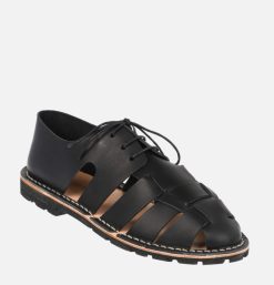 STEVE MONO Sandales | Artisanal Sandal Shoe Black