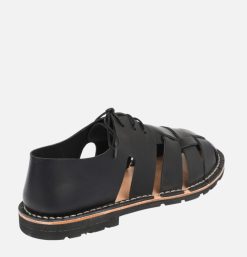 STEVE MONO Sandales | Artisanal Sandal Shoe Black